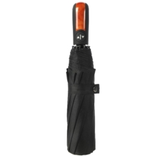 Parasolka automatyczna składana + Pokrowiec Czarna