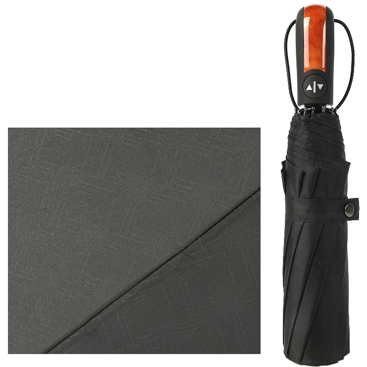 Parasolka automatyczna składana + Pokrowiec Czarna