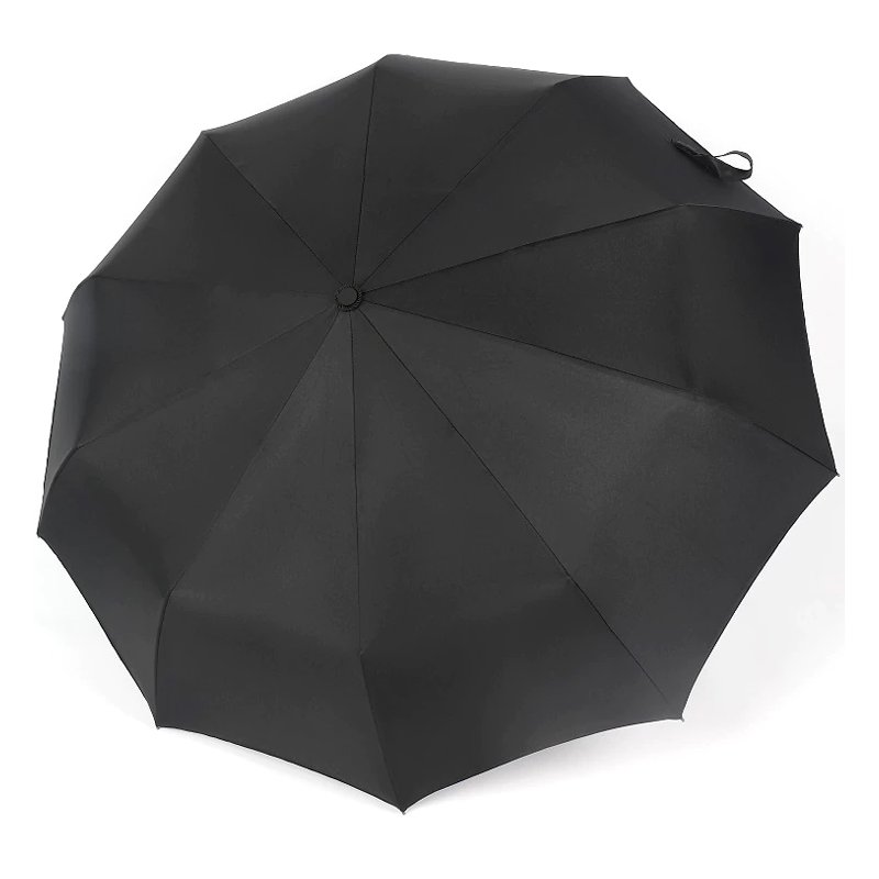 Parasolka automatyczna składana + Pokrowiec Czarna