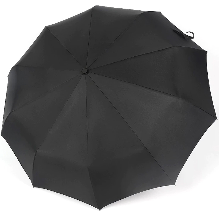 Parasolka automatyczna składana + Pokrowiec Czarna