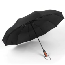 Parasolka automatyczna składana + Pokrowiec Czarna