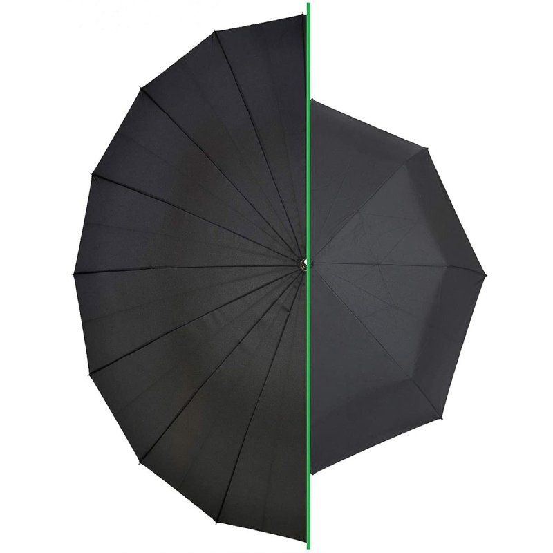 Parasolka długa rządowa parasol XXL Czarna