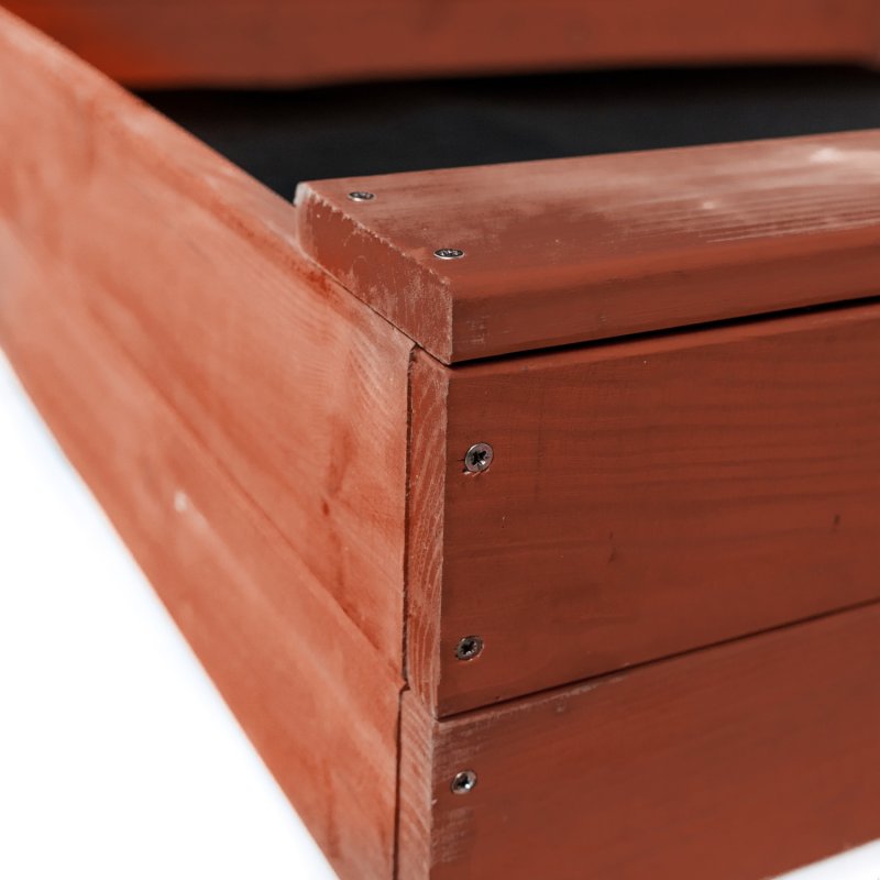 Piaskownica drewniana impregnowana 120cm + Podłoże