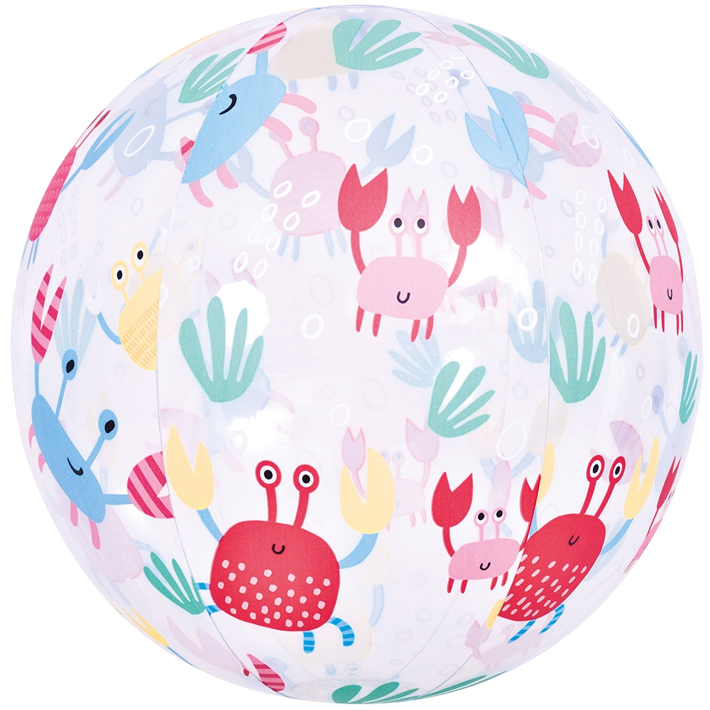 Piłka plażowa dmuchana Tukany Arbuzy Kraby 50cm