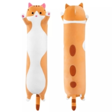 Maskotka pluszak długi kotek Lucek Beżowy 90cm