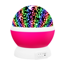 Lampka nocna Projektor gwiazd 2w1 Różowy