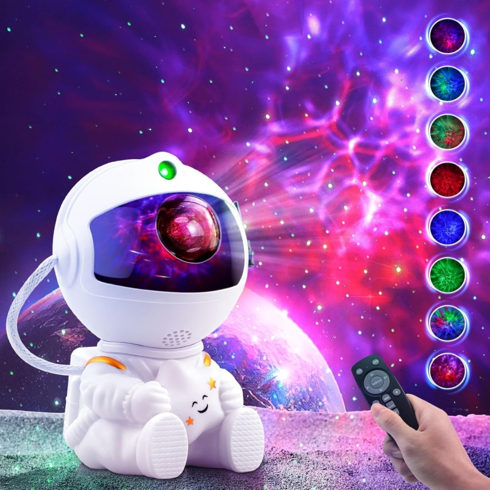 Projektor gwiazd i galaktyki lampka nocna Dziecko Astronauta + Pilot