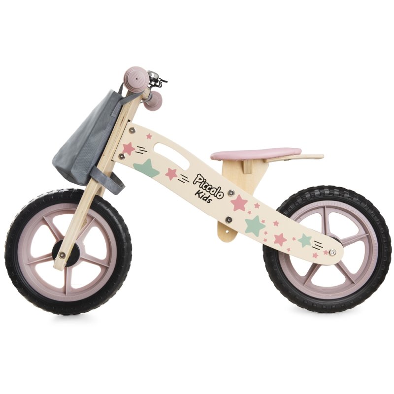 Rowerek biegowy drewniany Różowy