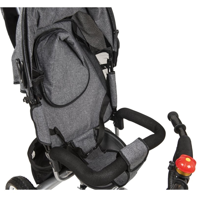 SDH070 Rowerek trójkołowy z daszkiem Szary