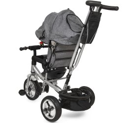 SDH070 Rowerek trójkołowy z daszkiem Szary