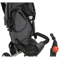 SDH174 Rowerek trójkołowy z daszkiem Grafitowy