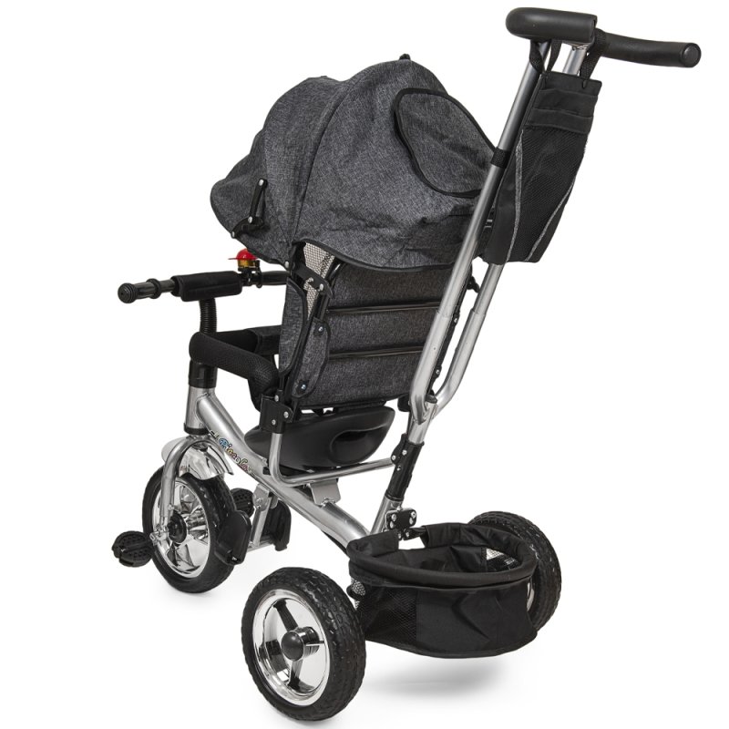 SDH174 Rowerek trójkołowy z daszkiem Grafitowy