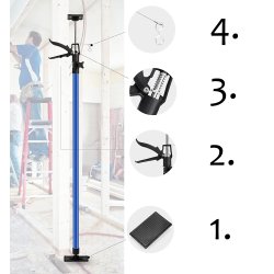 Rozpórka do montażu drzwi, futryn oraz podnośnik do mocowania płyt gk rozpierak 2w1 2 sztuki