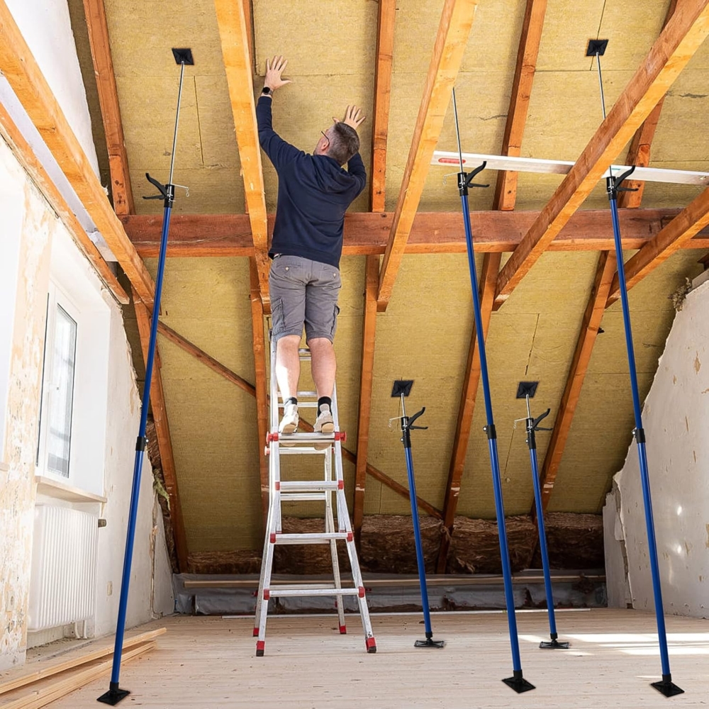 Rozpórka do montażu drzwi, futryn oraz podnośnik do mocowania płyt gk rozpierak 2w1 2 sztuki