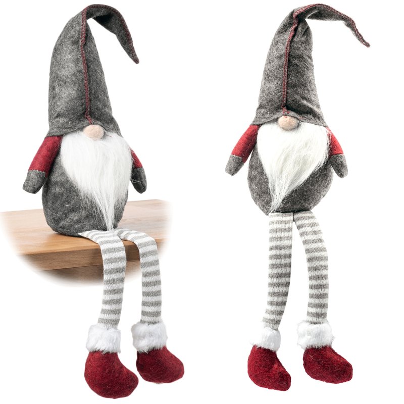 Skrzat świąteczny siedzący z długimi nogami