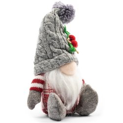 Skrzat świąteczny siedzący mikołaj