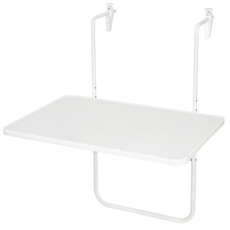 Stolik balkonowy zawieszany 60x40cm biały