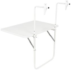 Stolik balkonowy zawieszany 60x40cm biały