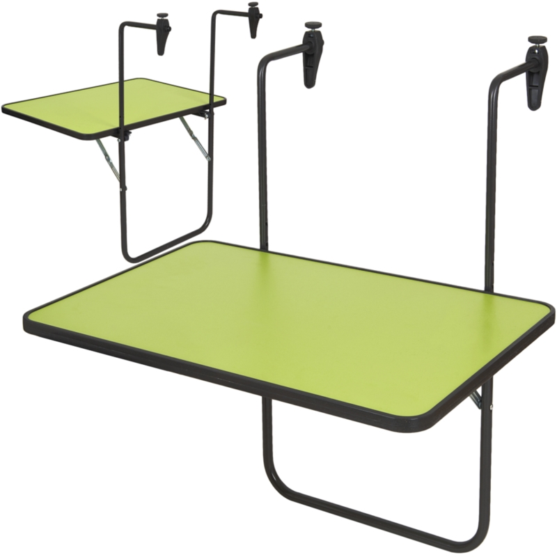 Stolik balkonowy zawieszany 60x40cm Zielony