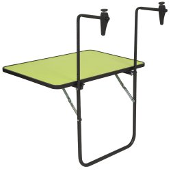 Stolik balkonowy zawieszany 60x40cm zielony