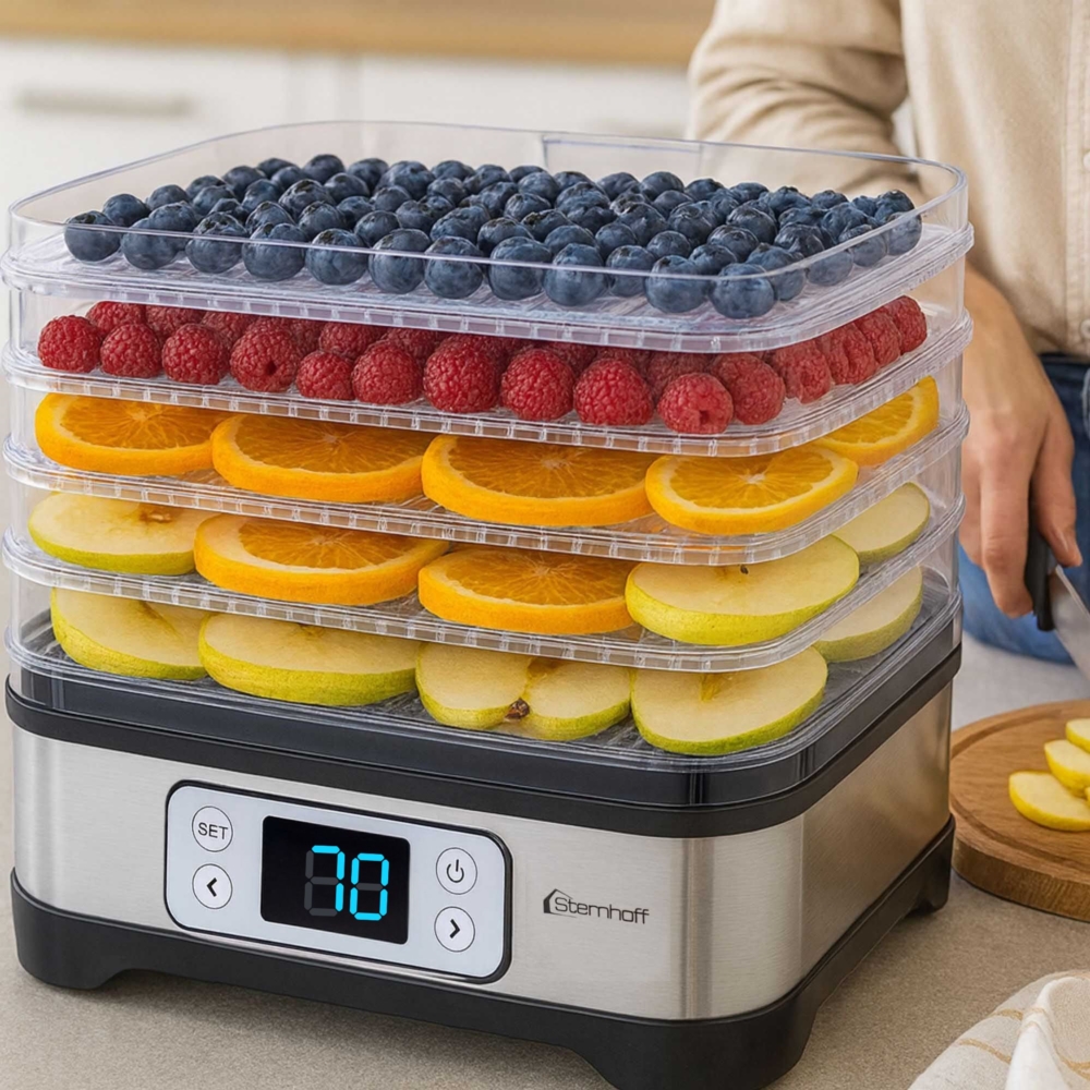 Suszarka do grzybów, warzyw, owoców LCD 500W