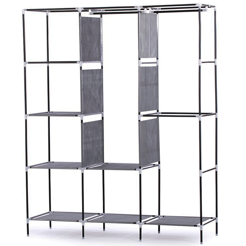 Szafa materiałowa składana 6 półek + 3 wieszaki