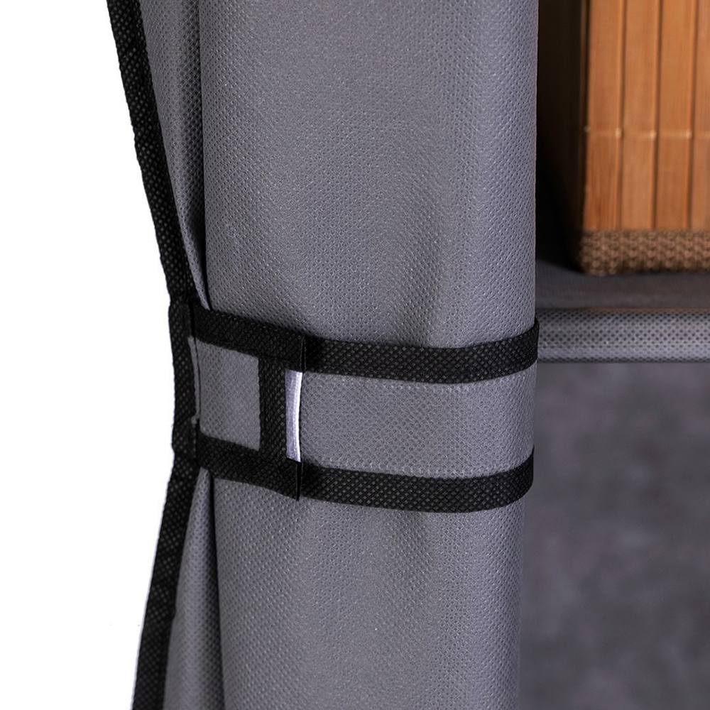 Szafa materiałowa składana 6 półek + 3 wieszaki