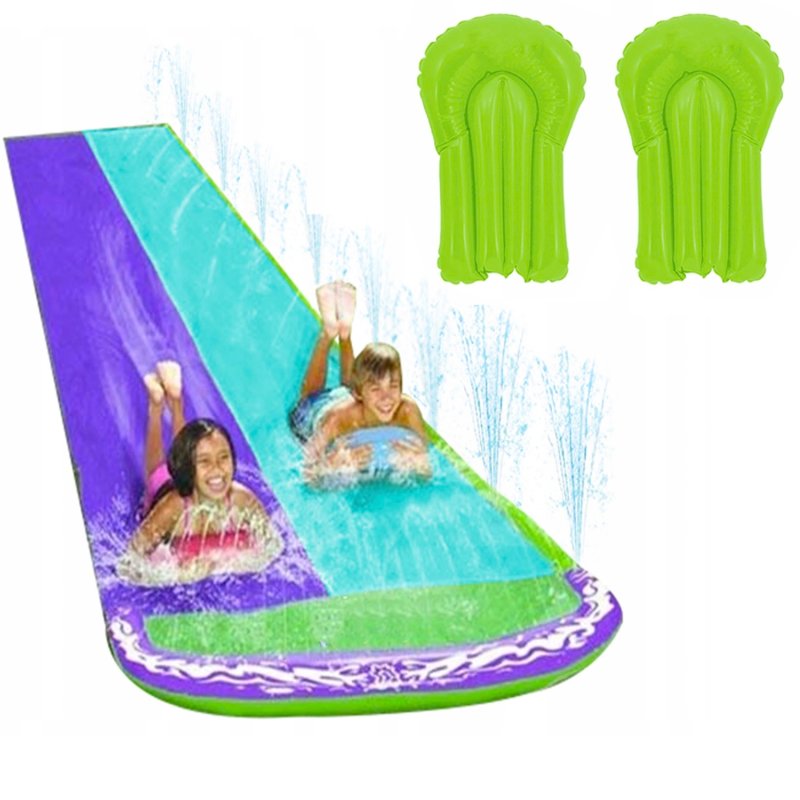 Ślizgawka wodna podwójna, ślizg wodny, zjeżdżalnia