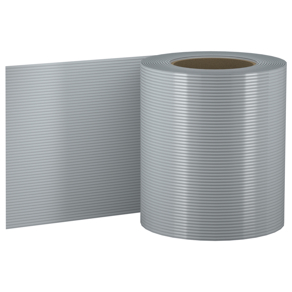 Taśma ogrodzeniowa HARD do paneli ogrodzeniowych 19cm x 26m 1200g/m2 UV+ Szary