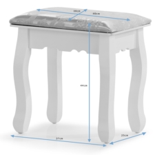 Toaletka kosmetyczna z lustrem + Taboret