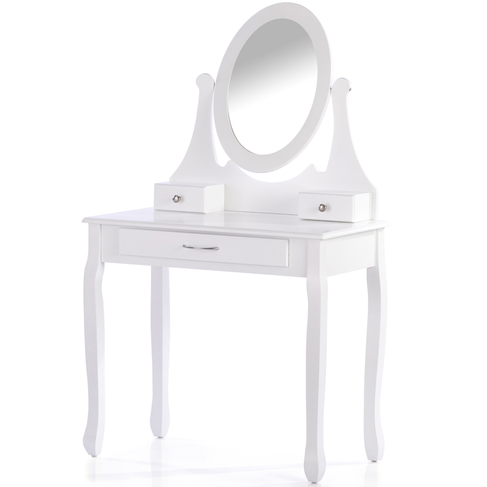 Toaletka kosmetyczna z lustrem + Taboret