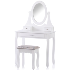 Toaletka kosmetyczna z lustrem + Taboret