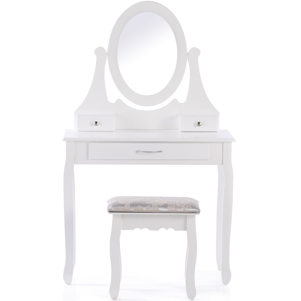 Toaletka kosmetyczna z lustrem + Taboret