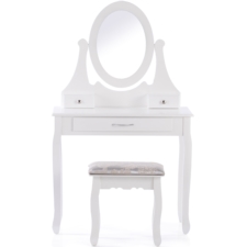 Toaletka kosmetyczna z lustrem + Taboret