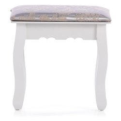 Toaletka kosmetyczna z ruchomym lustrem + Taboret