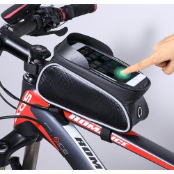 Torba rowerowa na ramę sakwa + Uchwyt na telefon