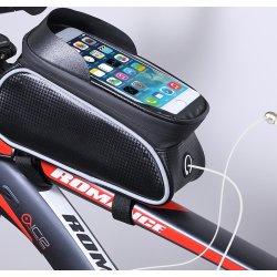 Torba rowerowa na ramę sakwa + Uchwyt na telefon