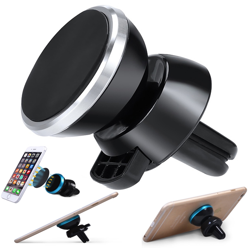 Uchwyt magnetyczny samochodowy do telefonu do kratki okrągły