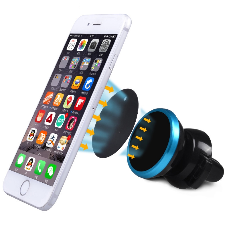Uchwyt magnetyczny samochodowy do telefonu do kratki okrągły