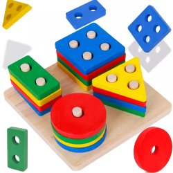 Układanka sensoryczna z figur geometrycznych