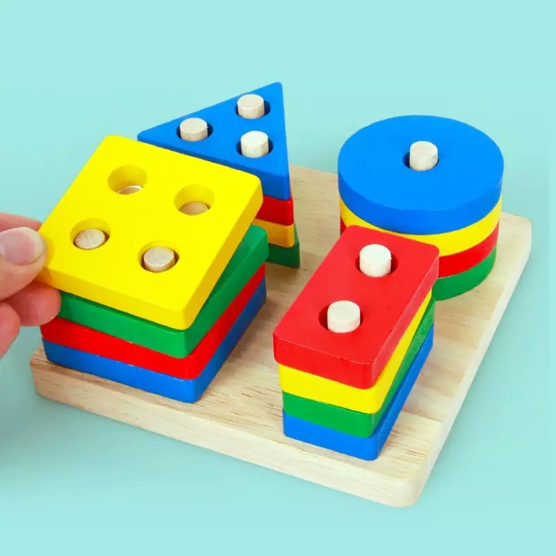 Układanka sensoryczna z figur geometrycznych