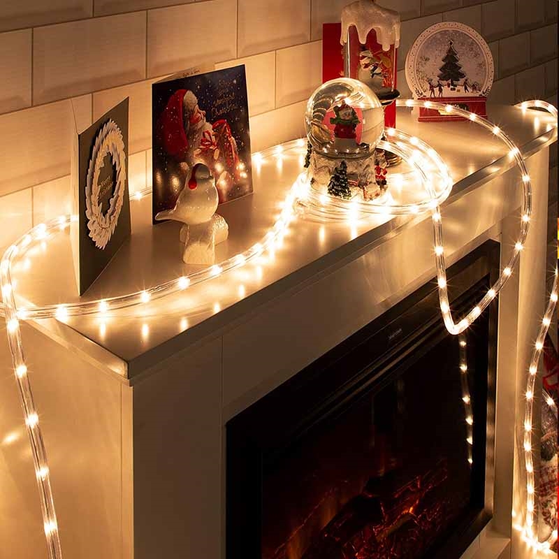 Wąż świetlny zewnętrzny IP44 10m 240LED Biały Ciepły