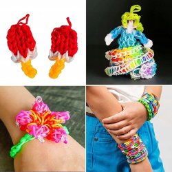 Zestaw gumek do robienia bransoletek