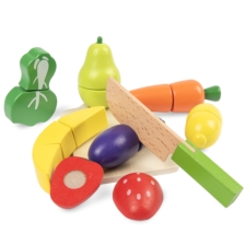 Zestaw drewnianych Owoców i Warzyw do krojenia zapinane na rzep