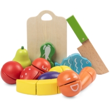 Zestaw drewnianych Owoców i Warzyw do krojenia zapinane na rzep