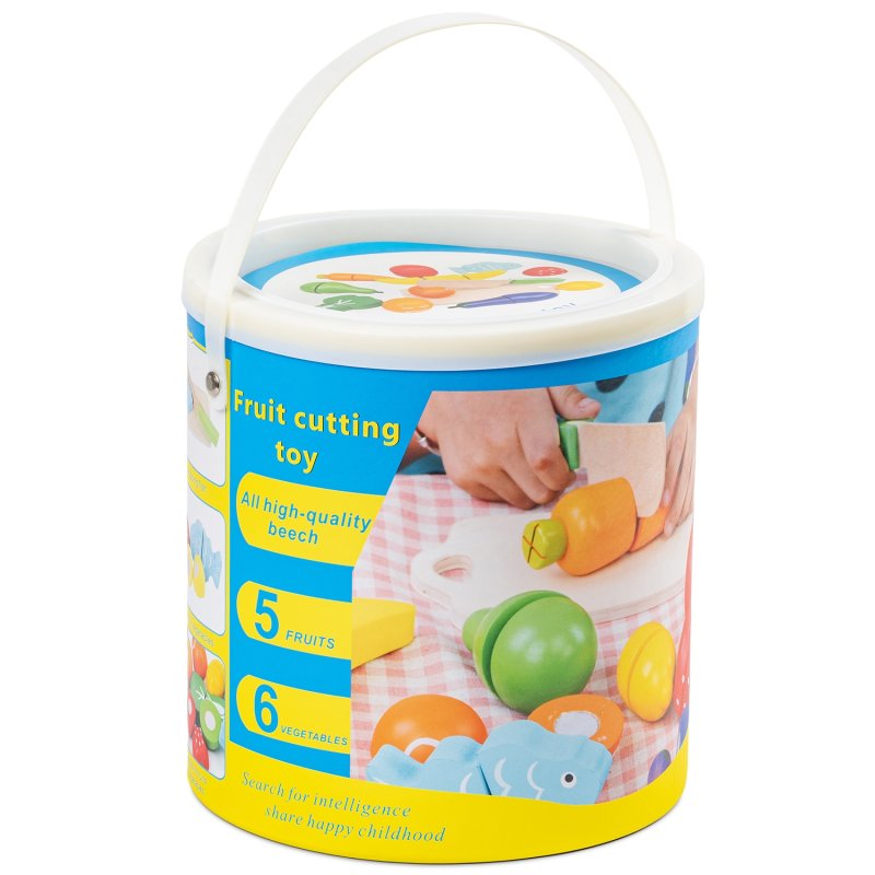 Zestaw drewnianych Owoców i Warzyw do krojenia zapinane na rzep