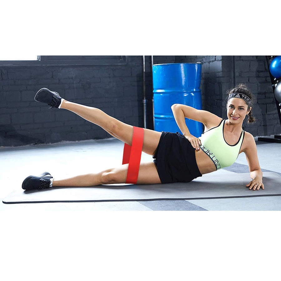 Zestaw 5 taśm gum lateksowych do ćwiczeń fitness + woreczek