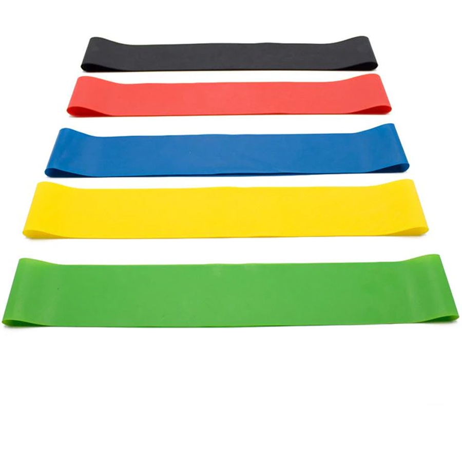 Zestaw 5 taśm gum lateksowych do ćwiczeń fitness + woreczek