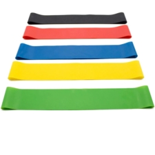 Zestaw 5 taśm gum lateksowych do ćwiczeń fitness + woreczek