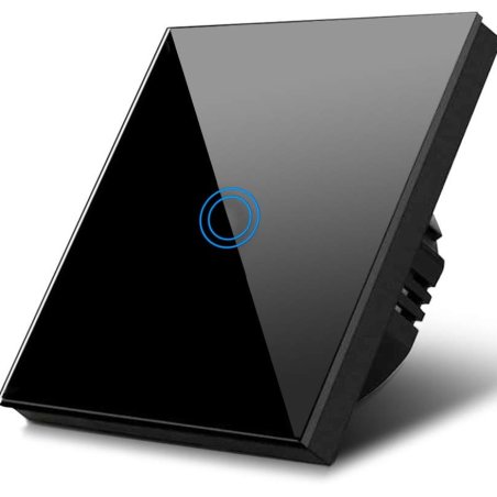 Włącznik światła pojedynczy czarny